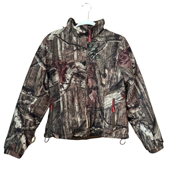 Cabela’s AGO Break Up Realtree Camo Print Thinsulate Zip Up Reversible Jacket - Picture 1 of 7